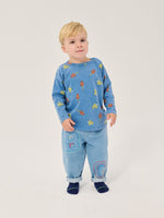 B.C. Embossed denim pants blue