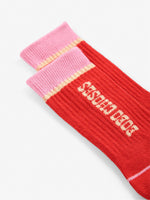 Bobo Choses red long socks alternate view