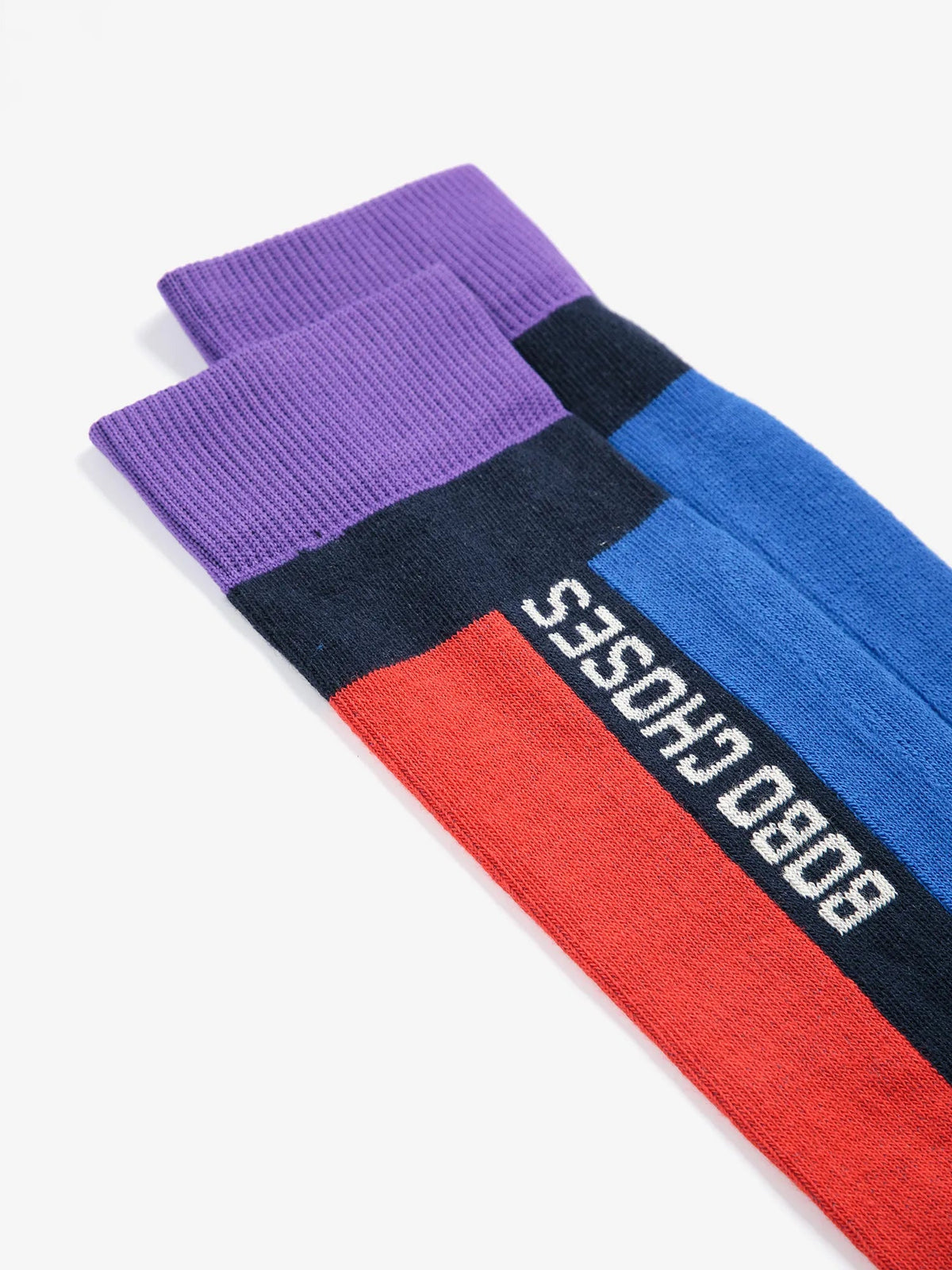 Bobo Choses ski long socks navy blue