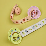 BIBS Studio pacifier clip Ladybug Bumblebee Mix Blush