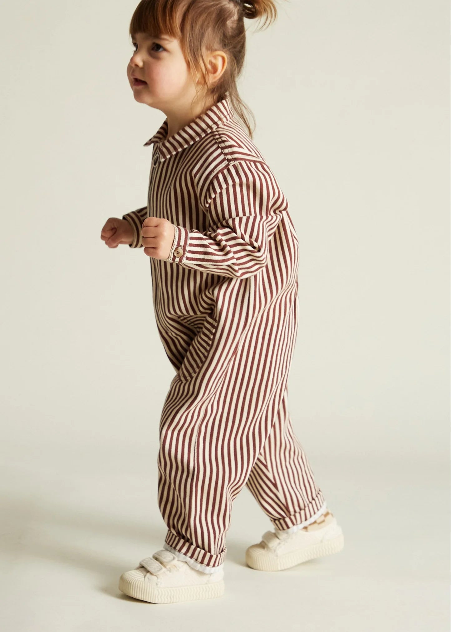 SYD MAROON STRIPE BOILERSUIT