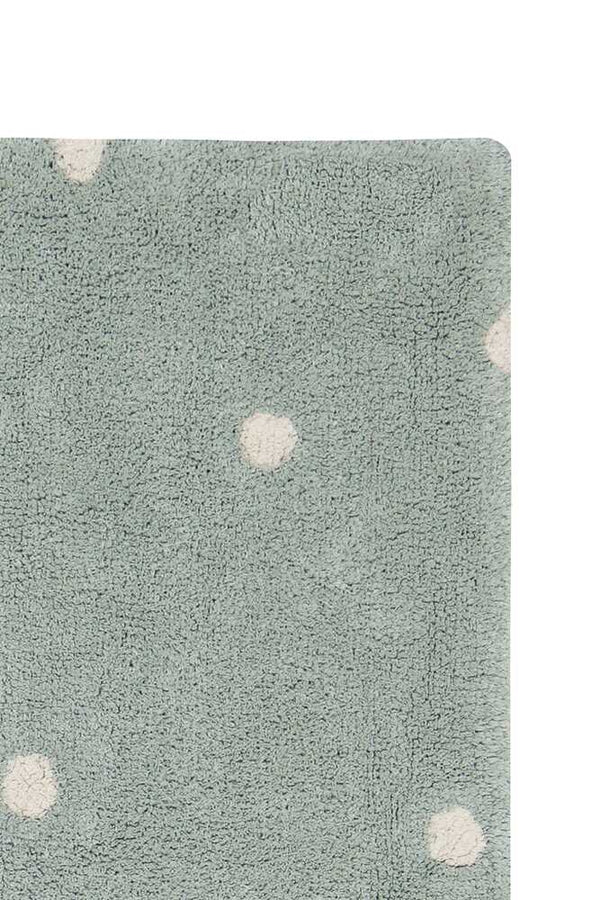 WASHABLE RUG MINI DOT BLUE SAGE