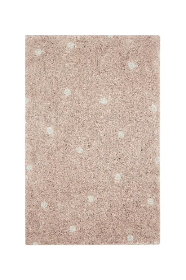 WASHABLE RUG MINI DOT ROSE