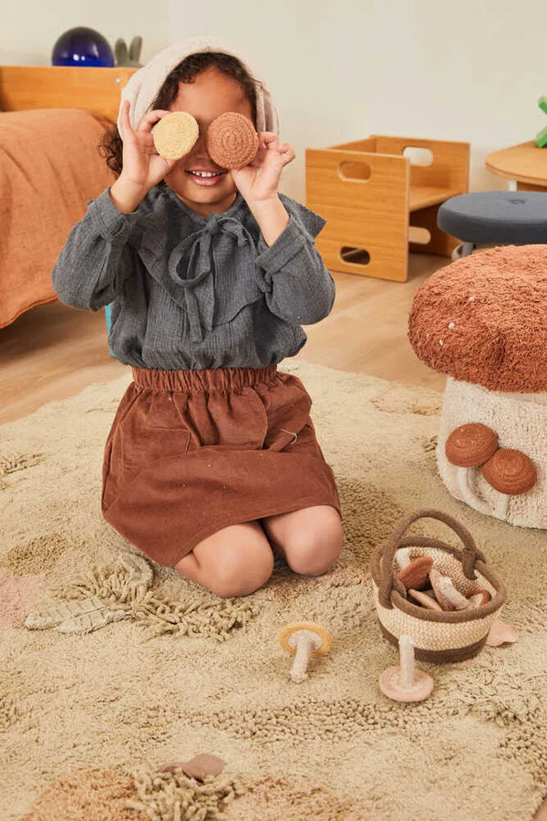 WASHABLE PLAY RUG MUSHROOM FOREST