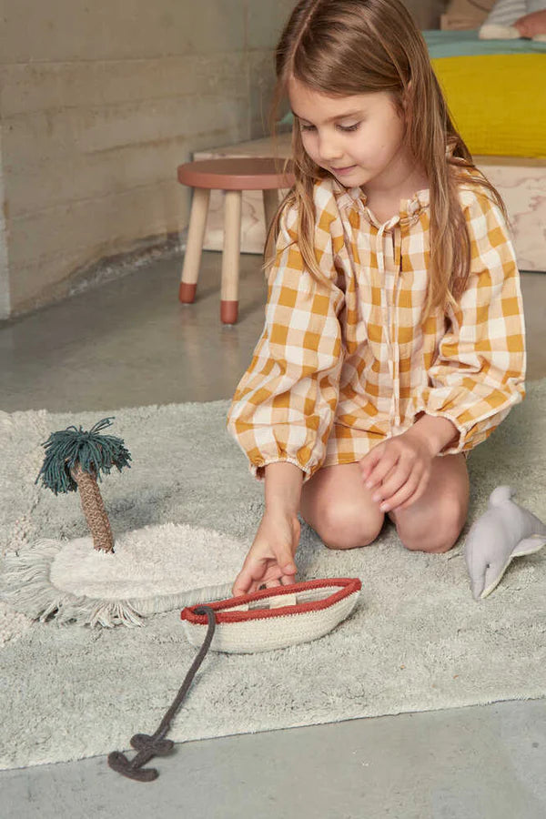 WASHABLE PLAY RUG WAVES