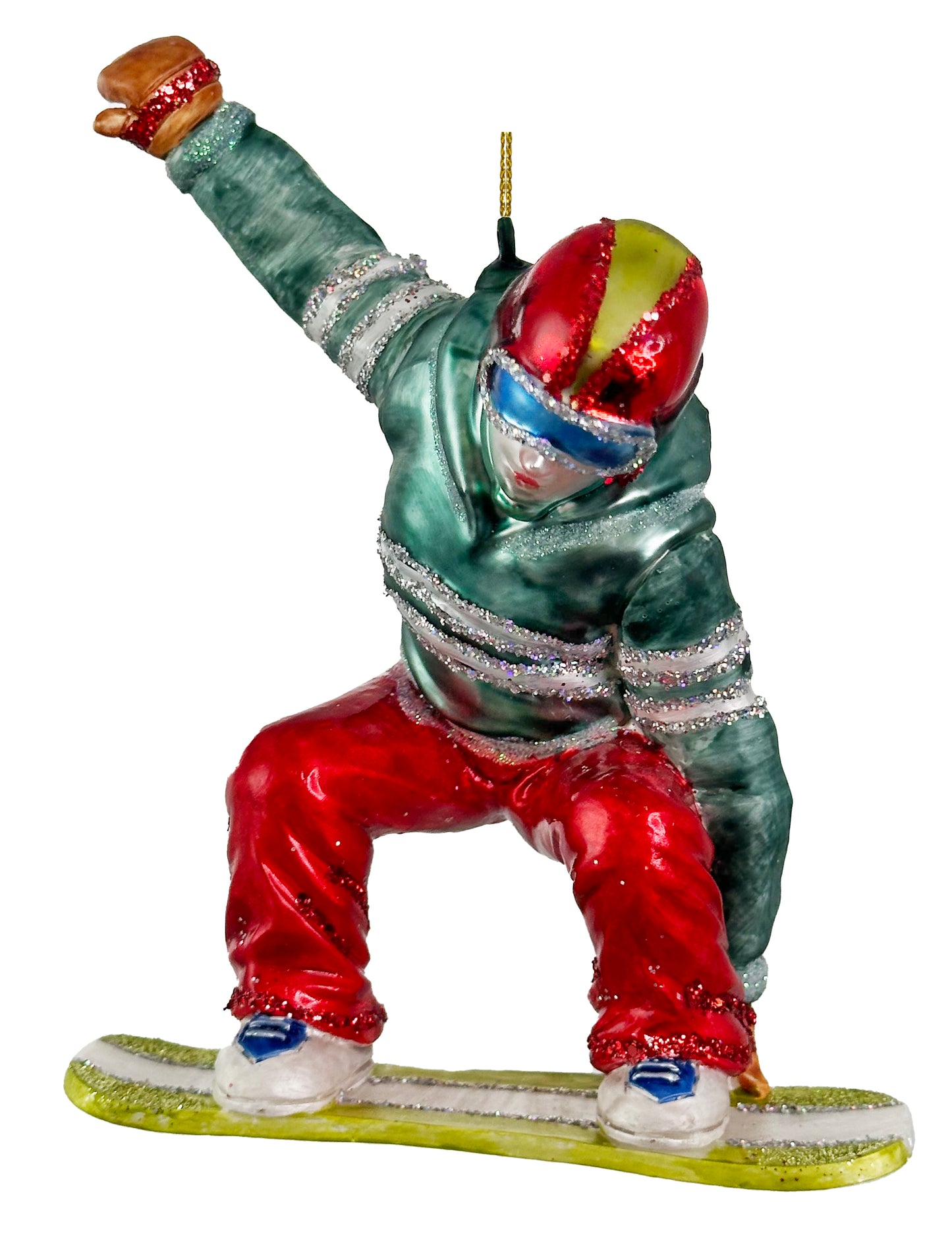 CHRISTMAS SNOWBOARDER Shishi