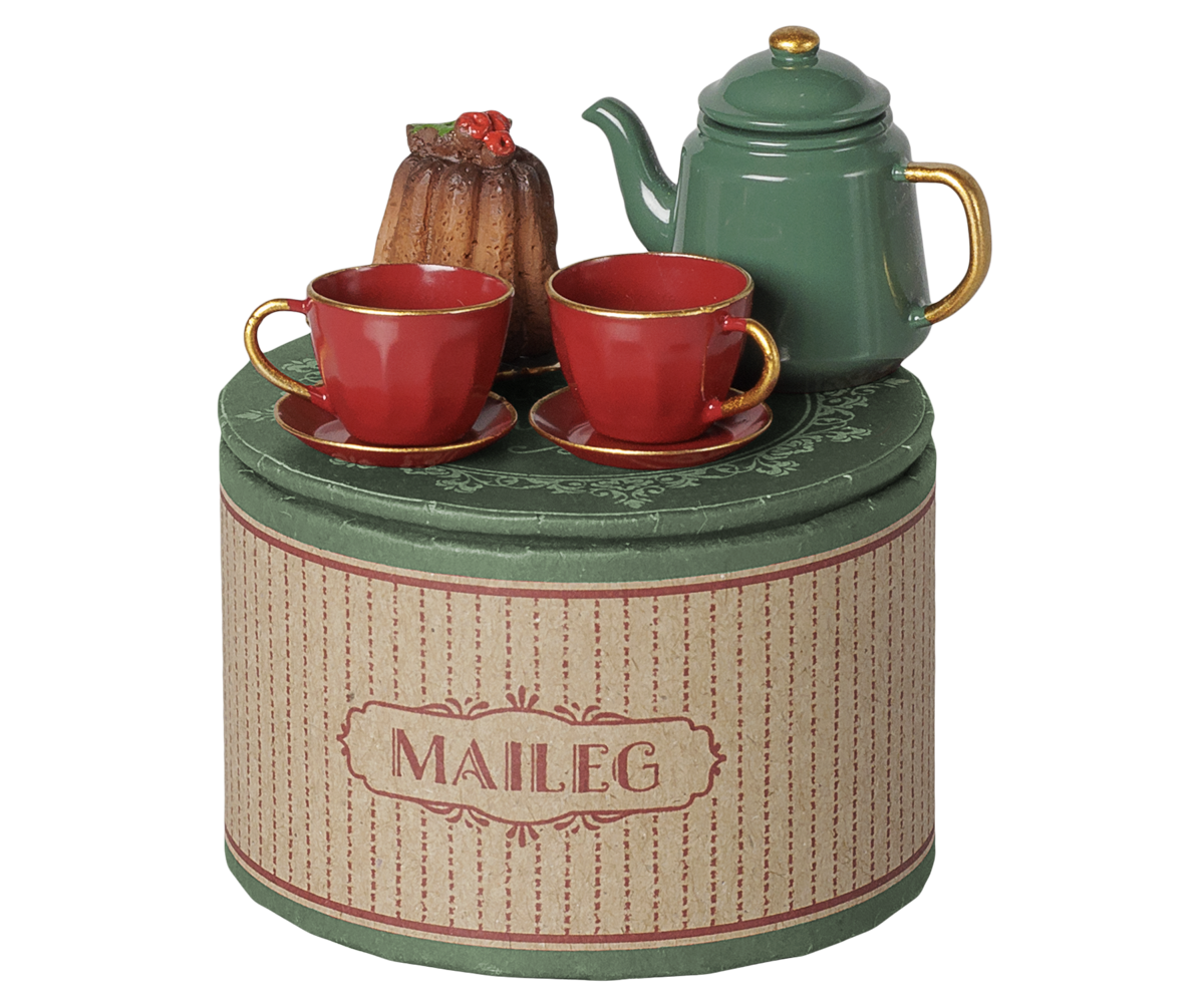Christmas tea party, Mouse - Red/Green