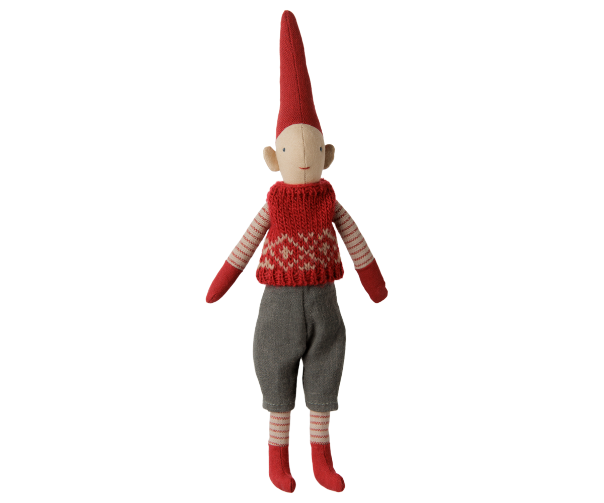 Pixy Size 1 Boy Red Knitted Vest