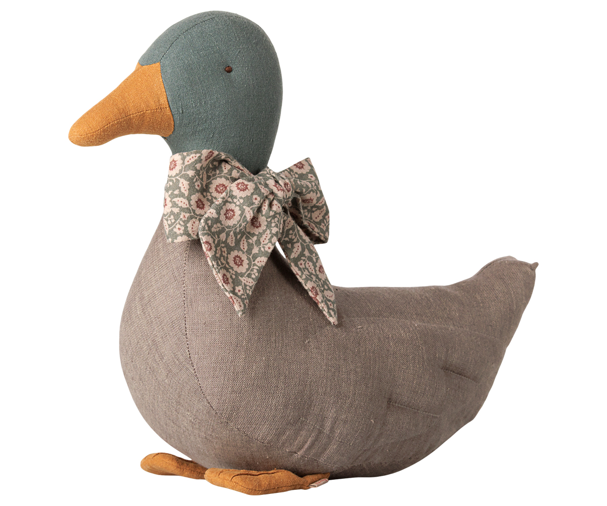 Duck with bow - Grey