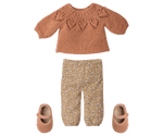 Pants and knitted sweater, Size 3 - Vintage powder