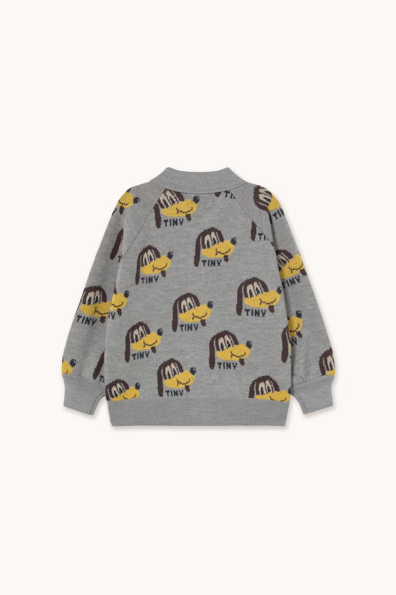 DOGS CARDIGAN - MEDIUM GREY HEATHER