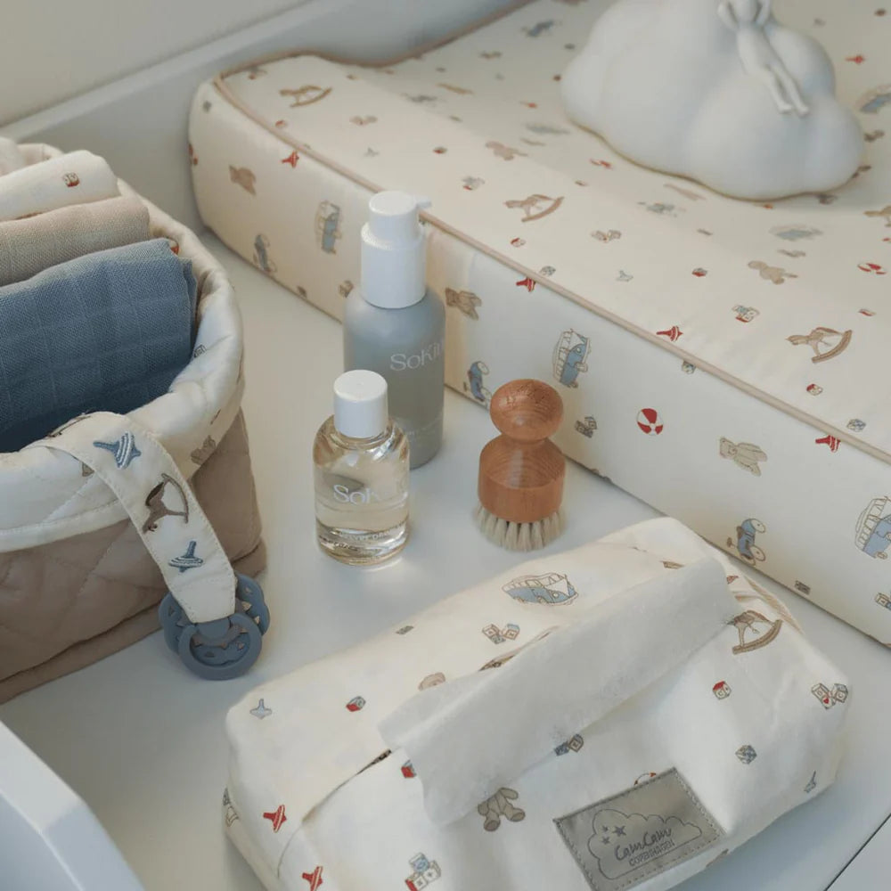 EMBROIDERED PACIFIER HOLDER - VINTAGE TOYS