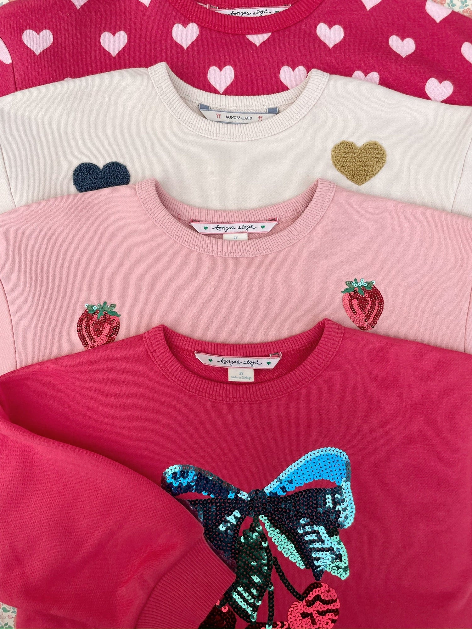 LOU SEQUIN SWEAT SHIRT OCS - MELLOW ROSE