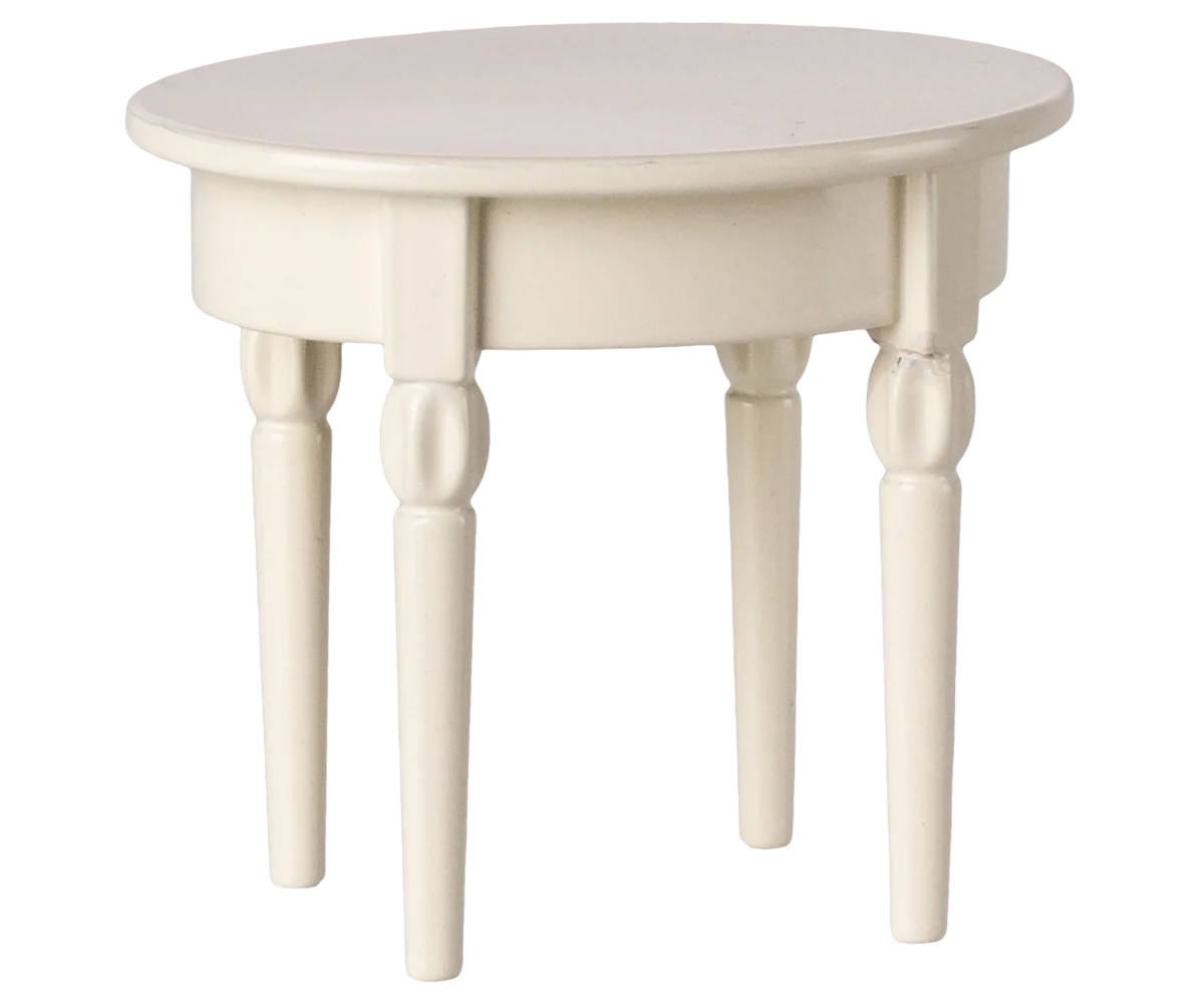 VINTAGE SIDE TABLE, MOUSE - OFF WHITE