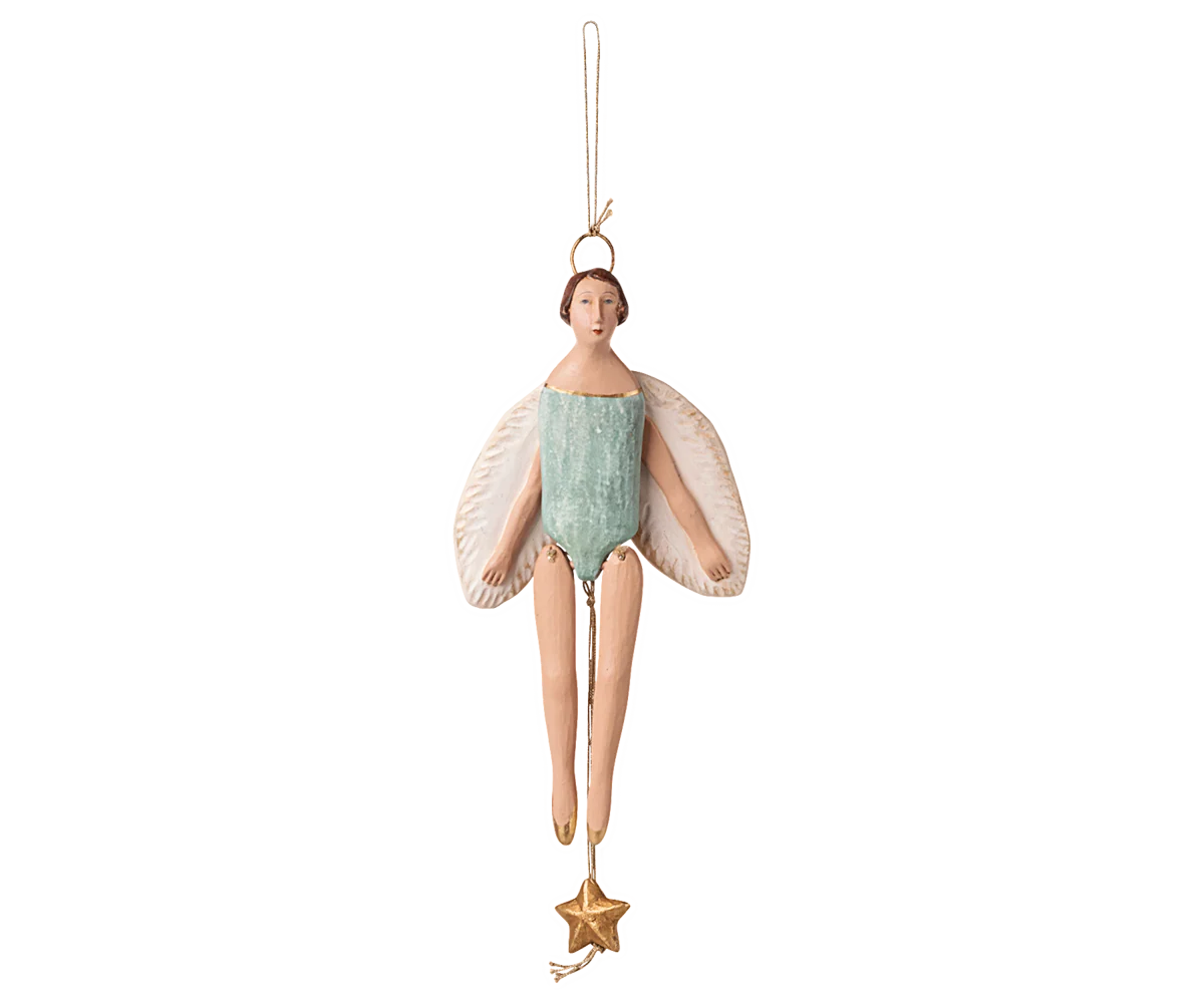 ANGEL JUMPING JACK WITH HALO, SMALL - MINT