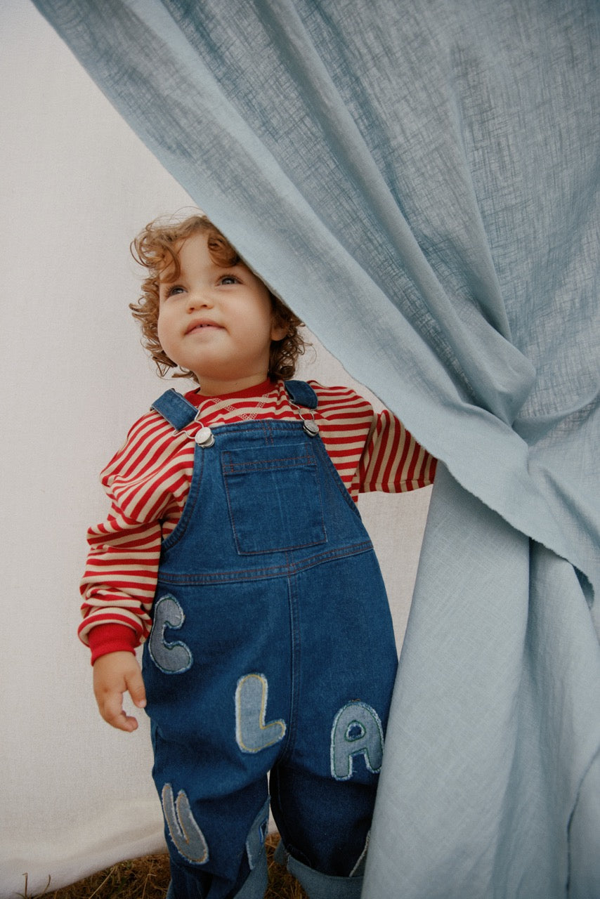 BLYTHE CLAUDE PATCH DENIM DUNGAREE