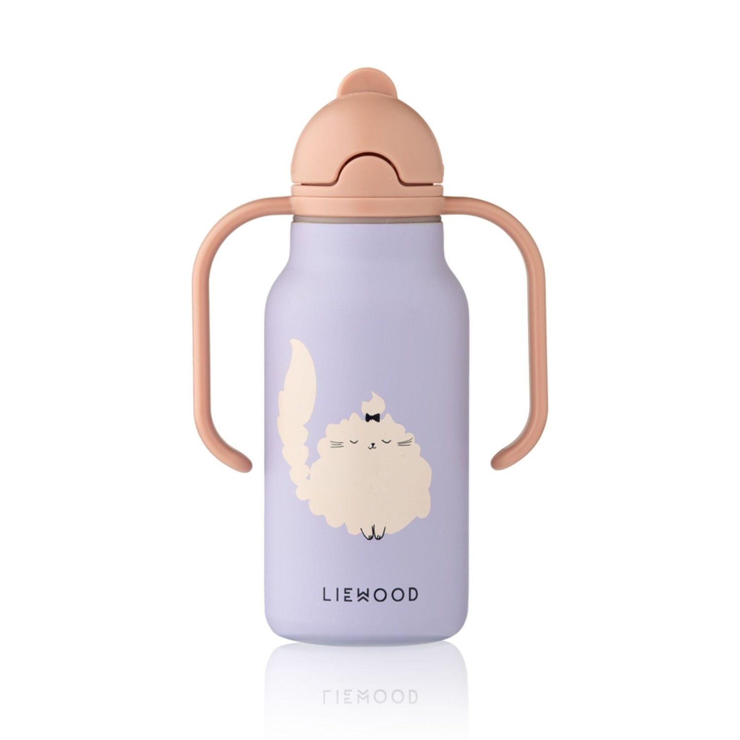 Kimmie Water Bottle 250 ml - Cat / Warm lilac