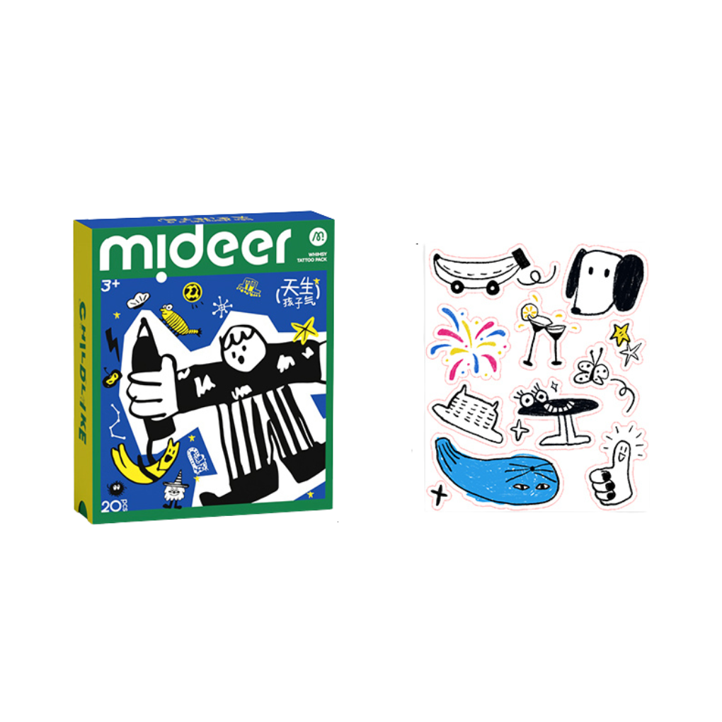 TATUIRUOČIŲ / LIPDUKŲ RINKINYS – MINI BLUE