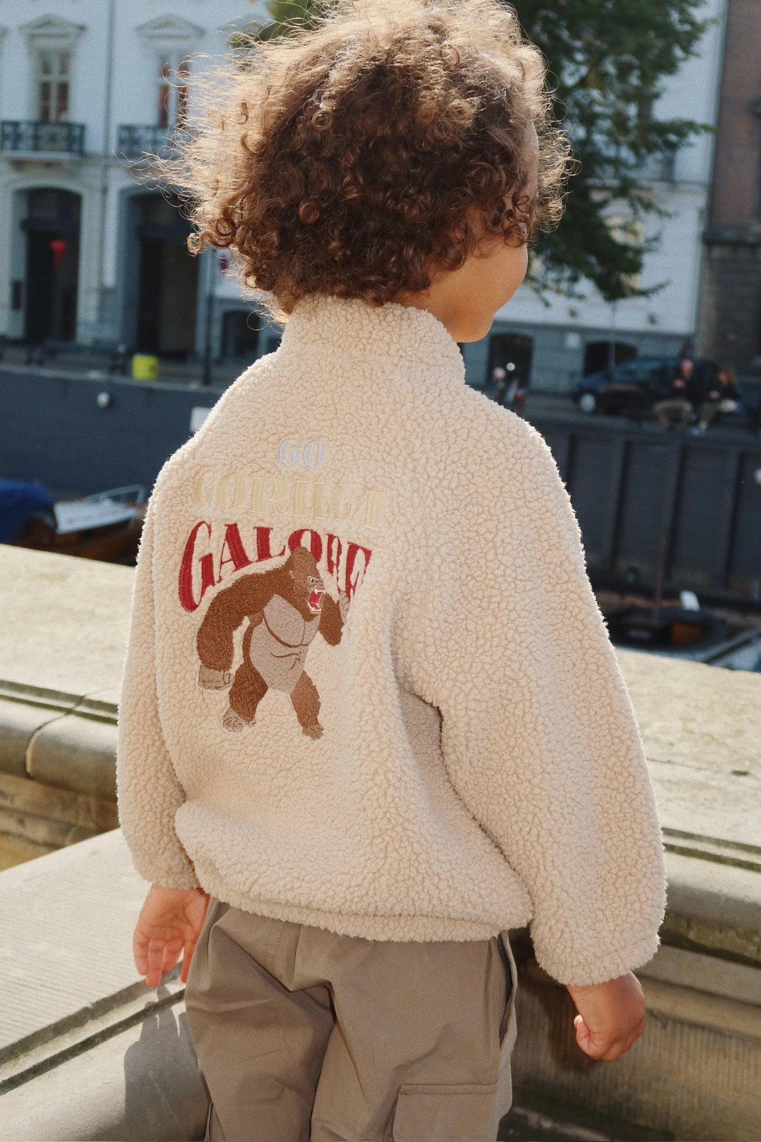 JAZZ TEDDY BOMBER JACKET GRS - OXFORD TAN