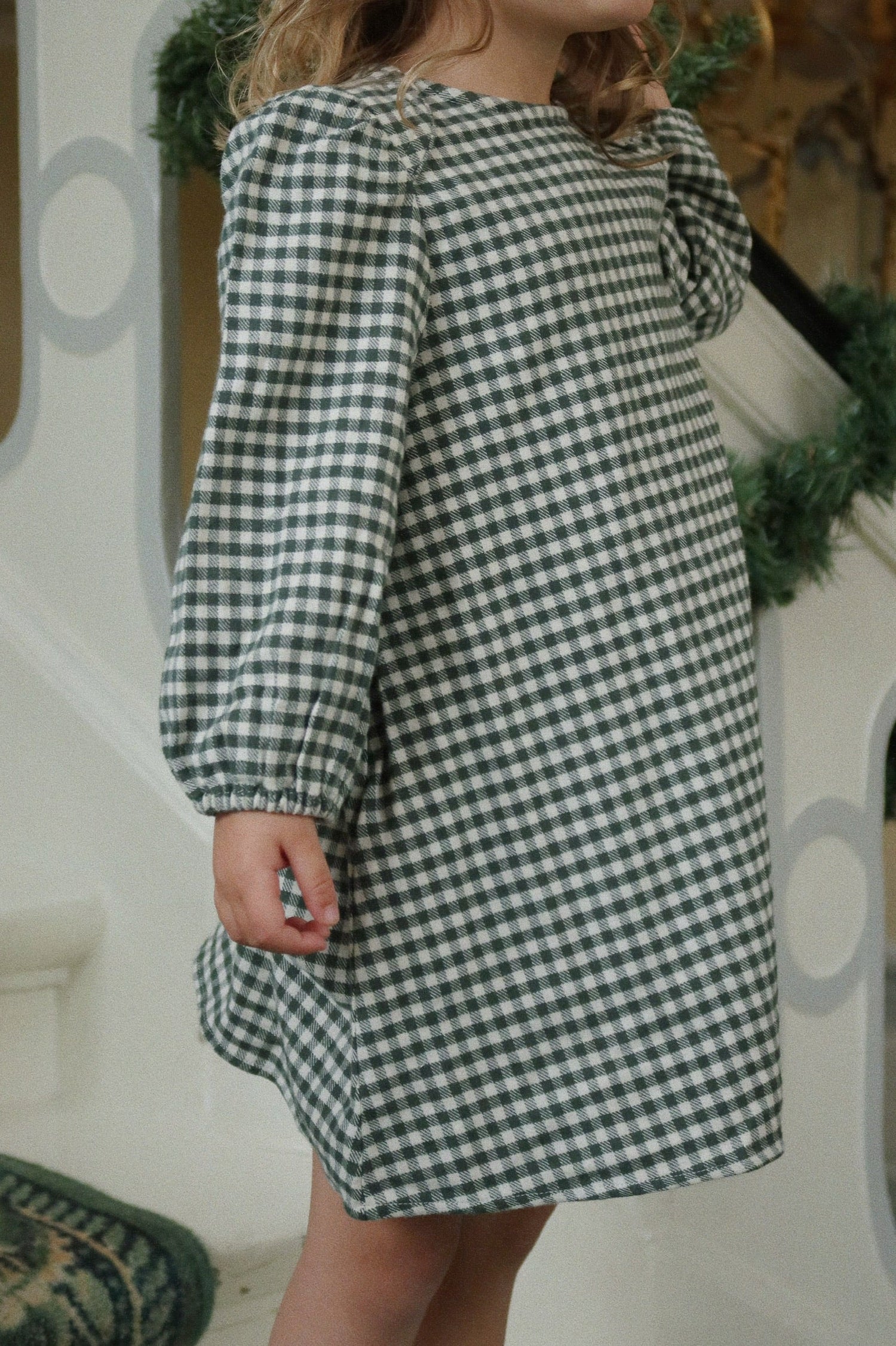 FORET DRESS - GREEN CHECK