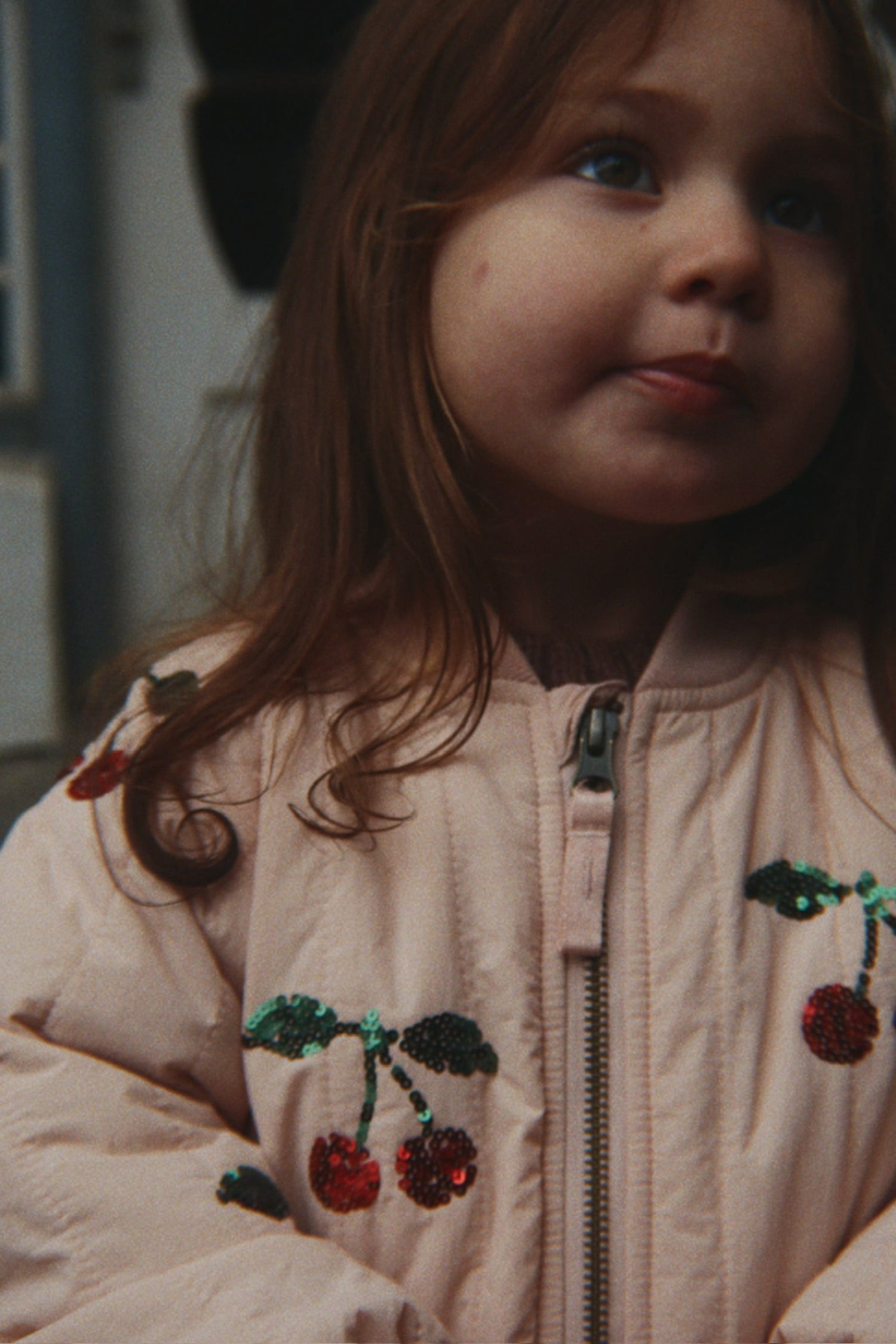Juno Sequin Bomber Jacket Cameo Rose