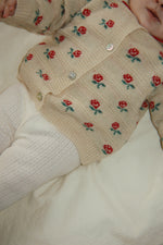 BELOU COLLAR CARDIGAN - ROSE