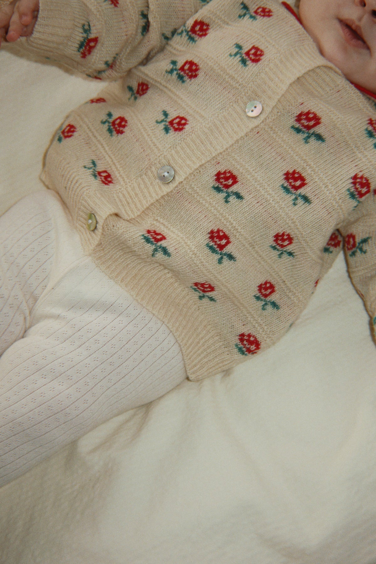 BELOU COLLAR CARDIGAN - ROSE