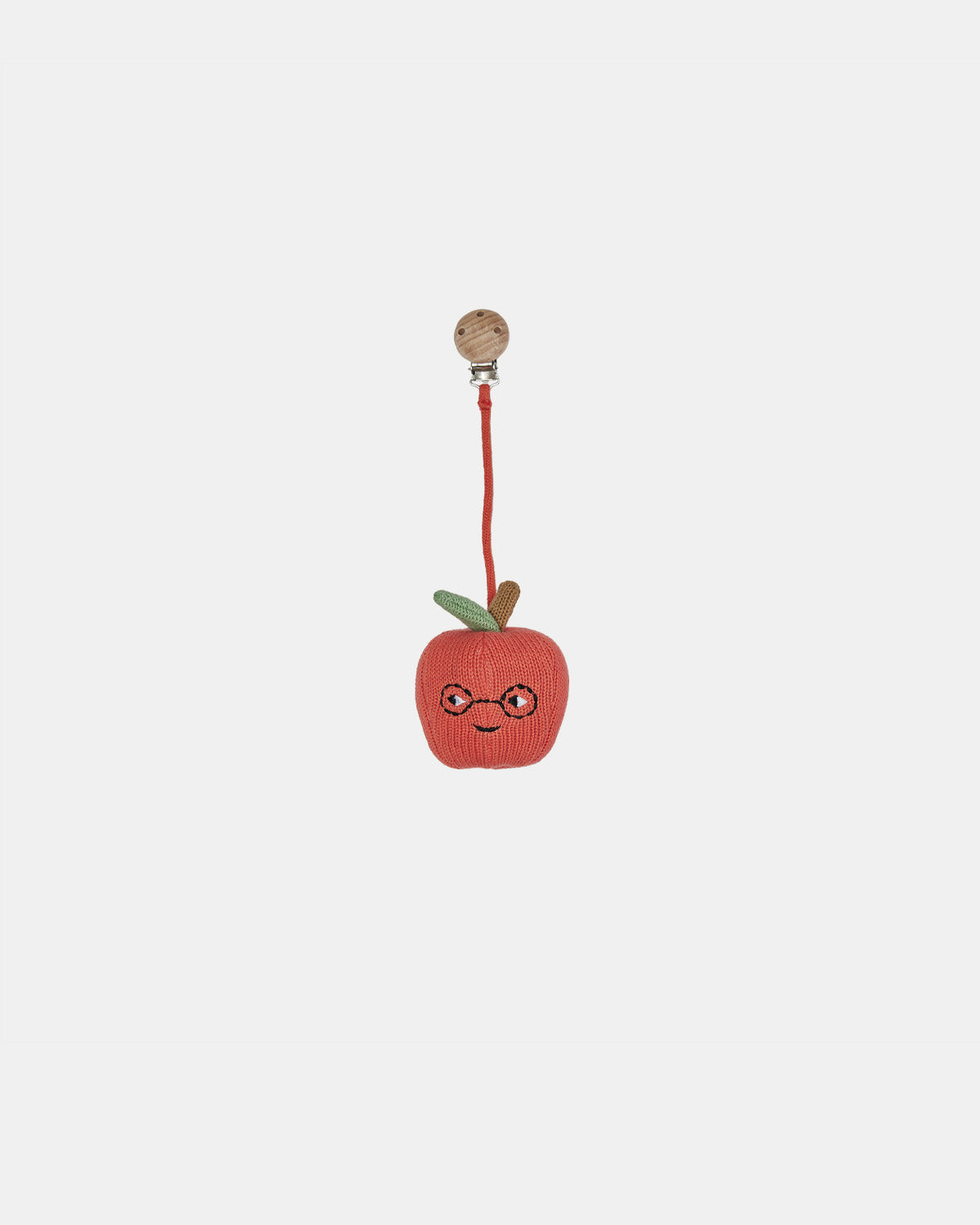 OYOY Mini Yummy Apple Pram Toy Clip Red