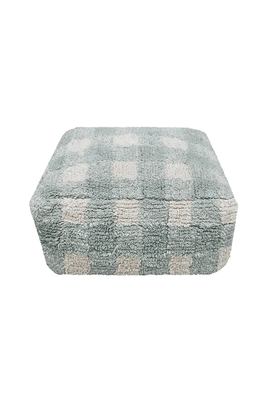 POUF VICHY BLUE SAGE