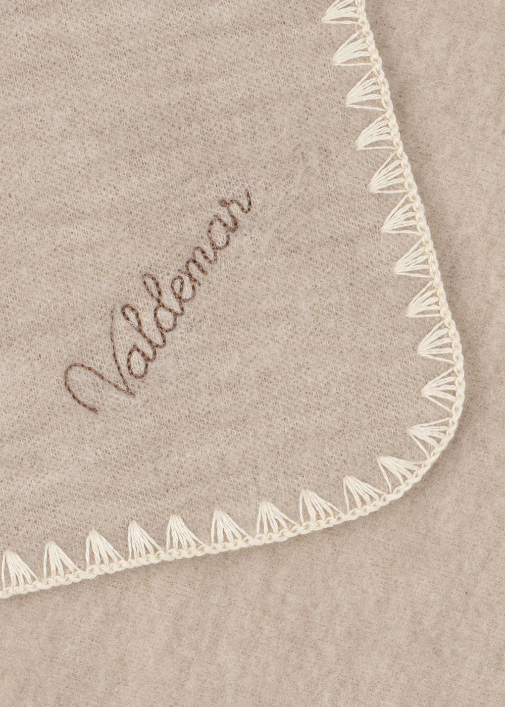 ERBA WOOL FLEECE BABY BLANKET - OATMEAL MELANGE