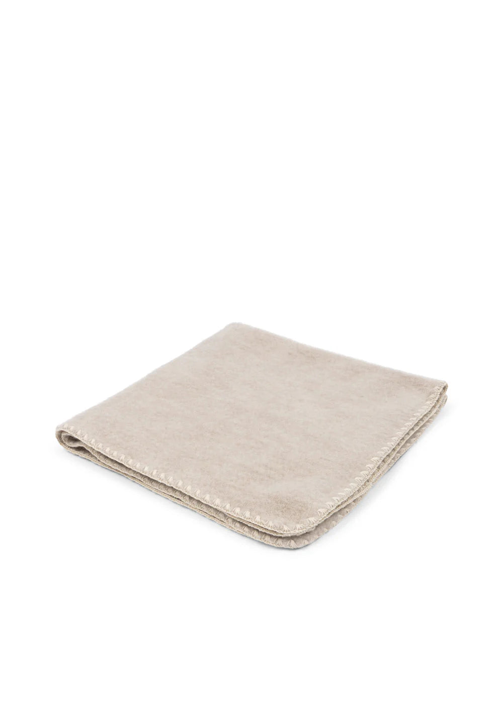 ERBA WOOL FLEECE BABY BLANKET - OATMEAL MELANGE