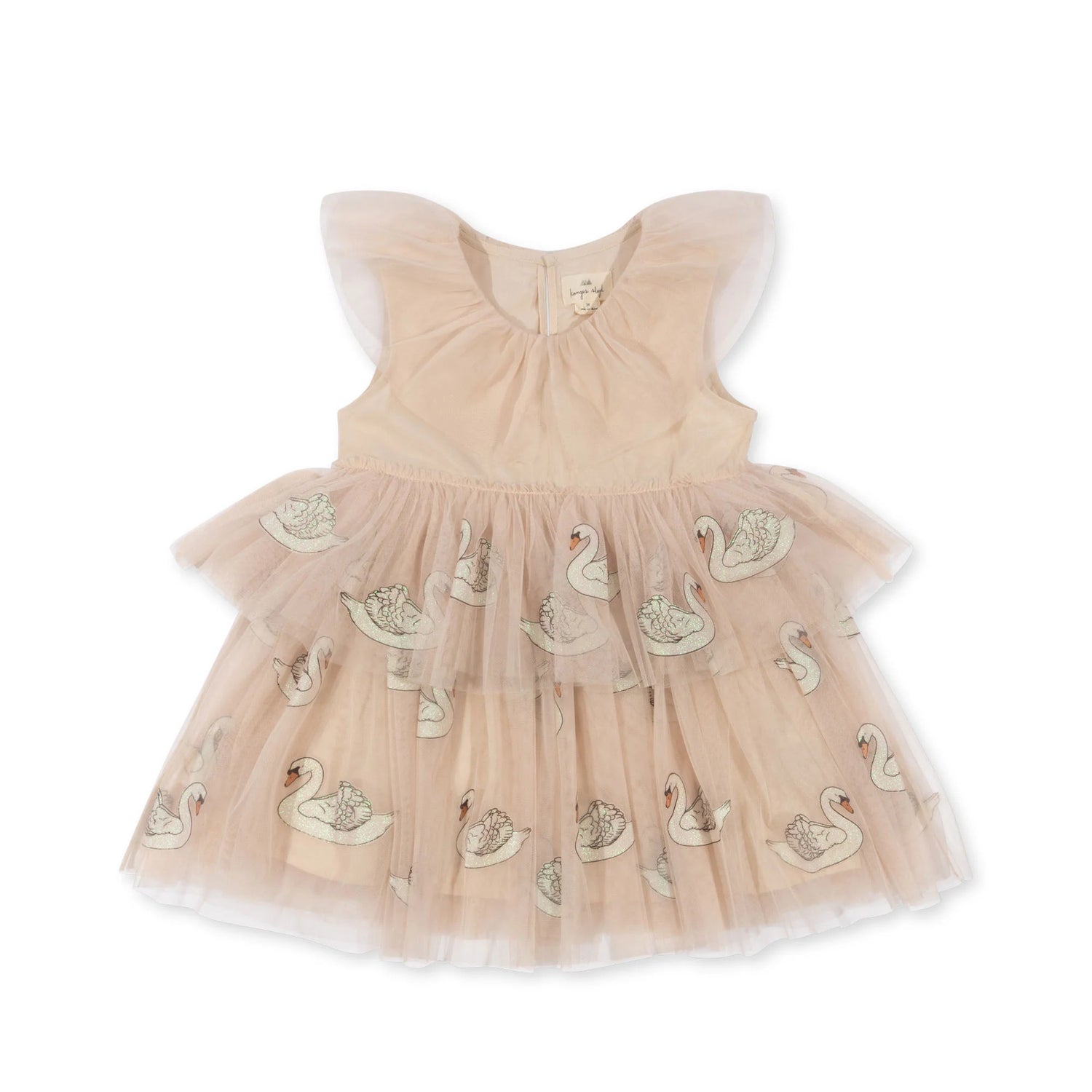FAYETTE DRESS SWAN GLITTER