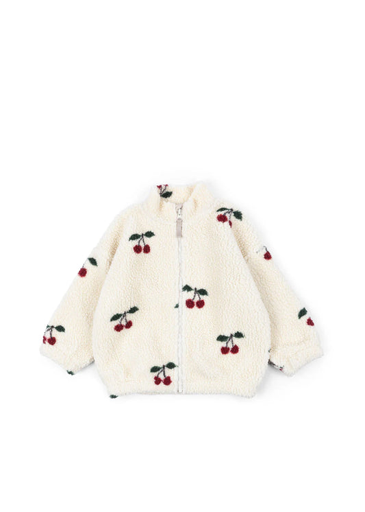 JODY TEDDY JACKET GRS - CHERRY