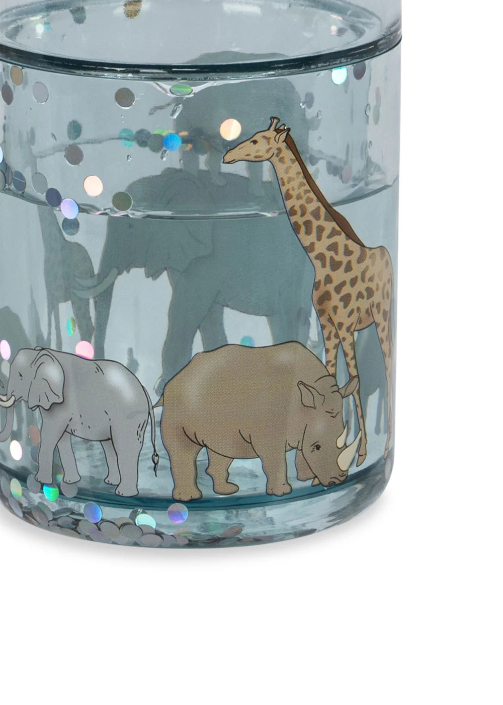 2 PACK GLITTER CUPS - SAFARI