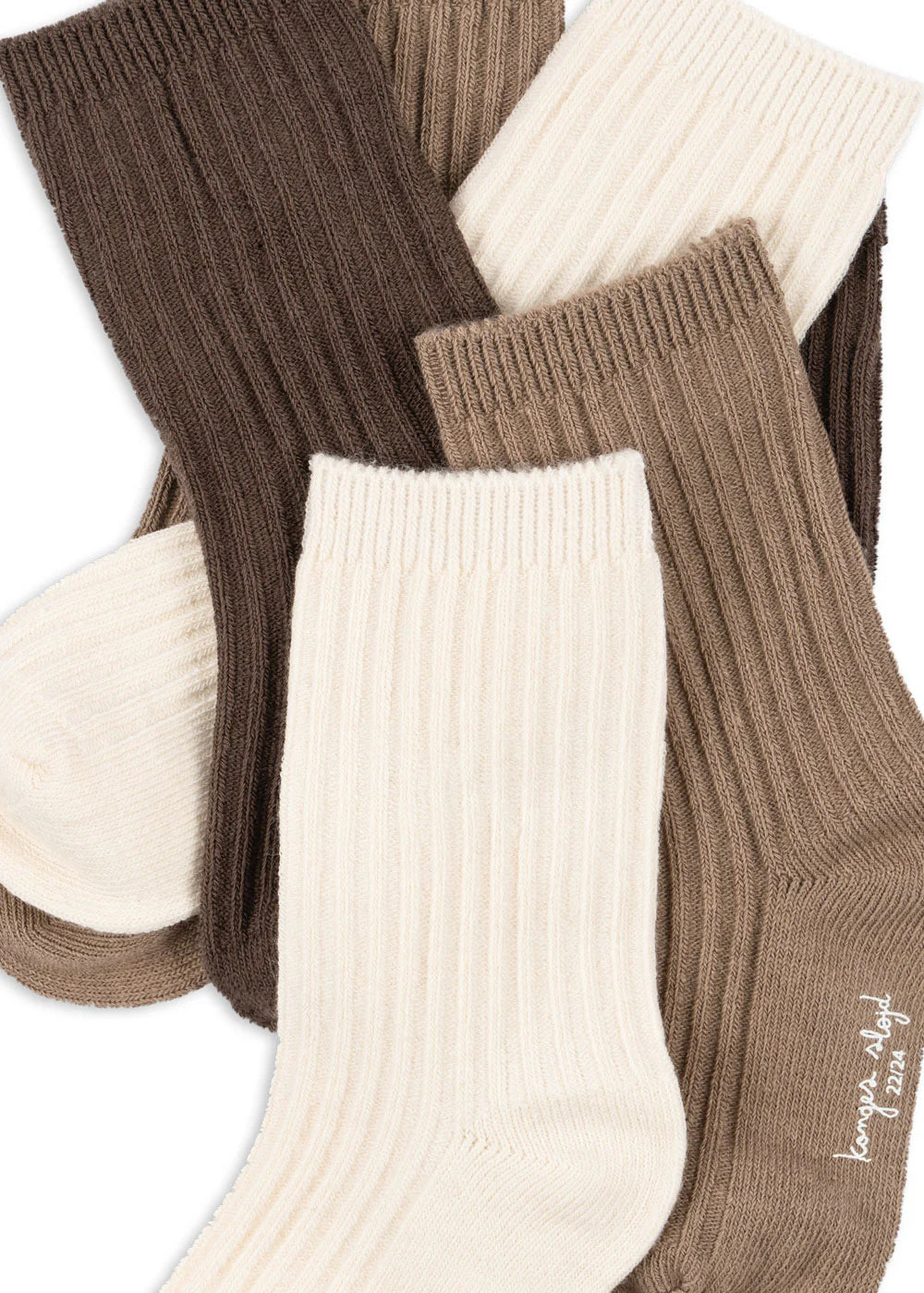 3 PACK RIB SOCKS - SAND/HAZEL/SHITAKE