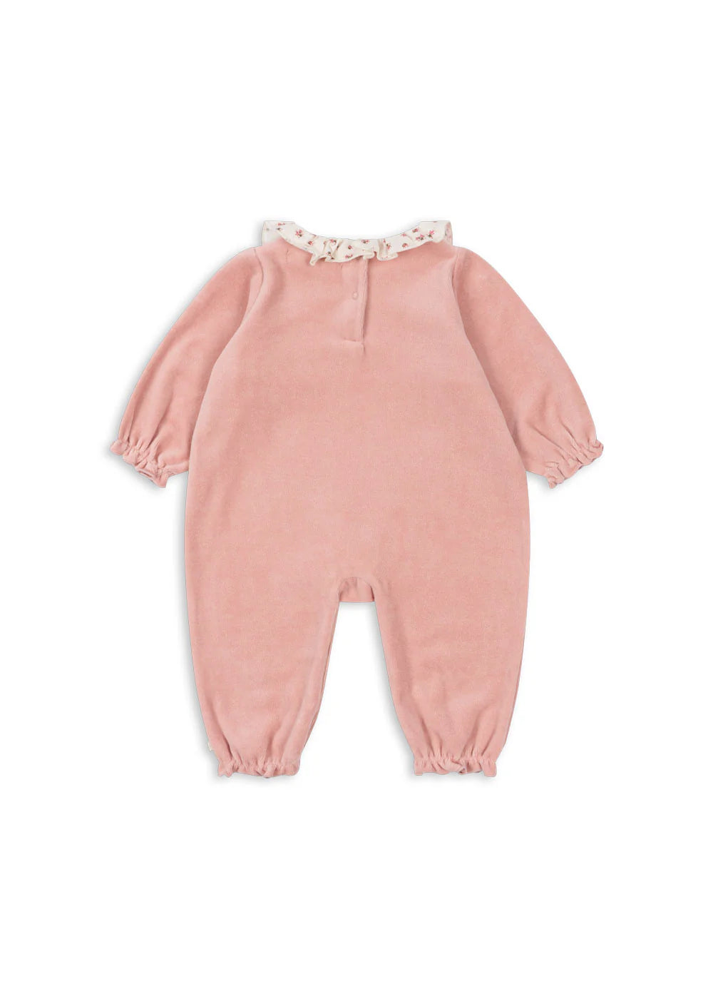 MIFFA FRILL ONESIE GOTS - MELLOW ROSE