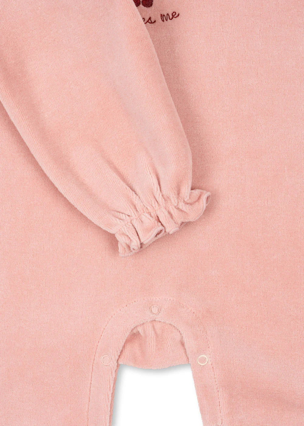 MIFFA FRILL ONESIE GOTS - MELLOW ROSE