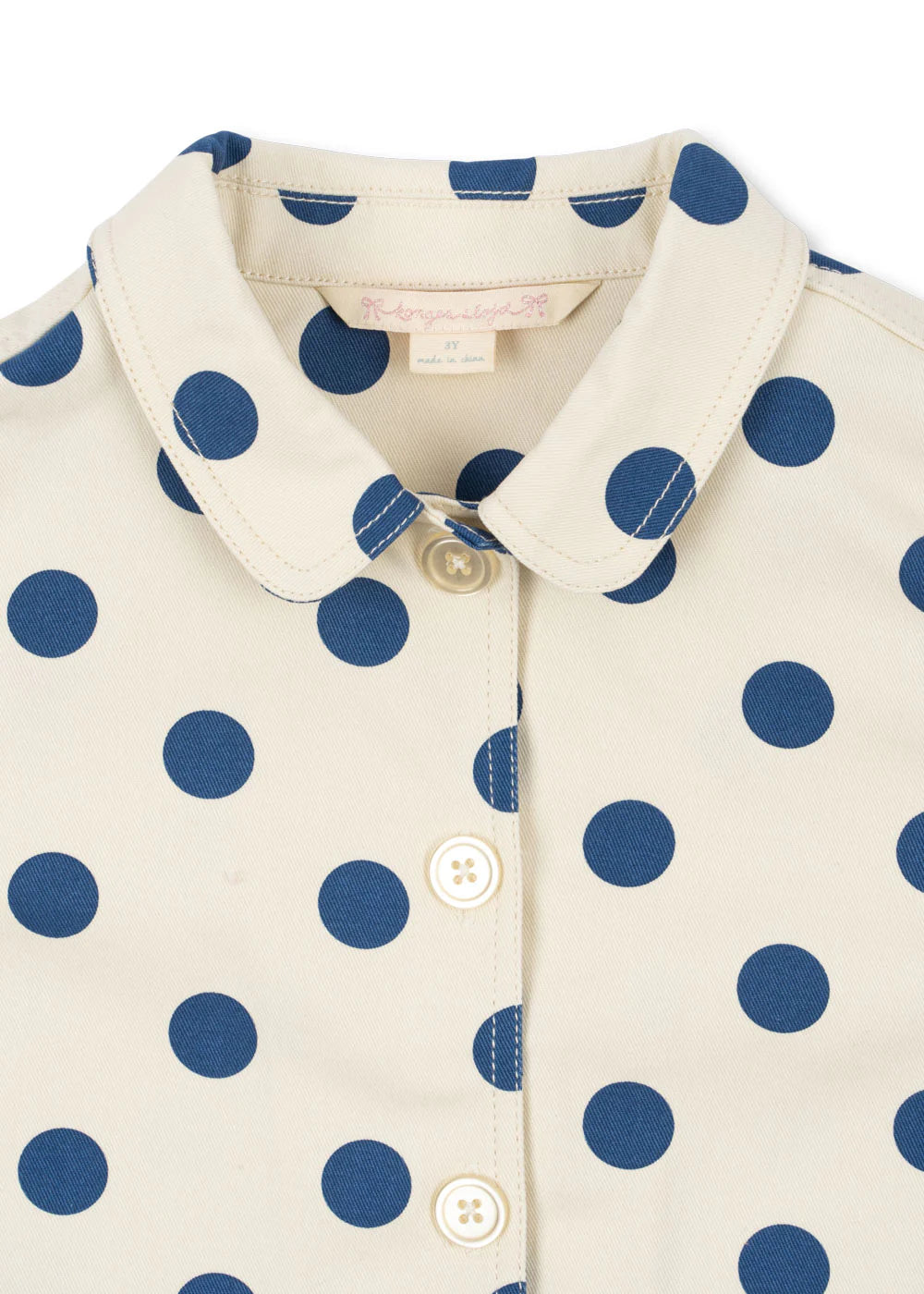 NOLA SHIRT JACKET GOTS - BLUE DOT