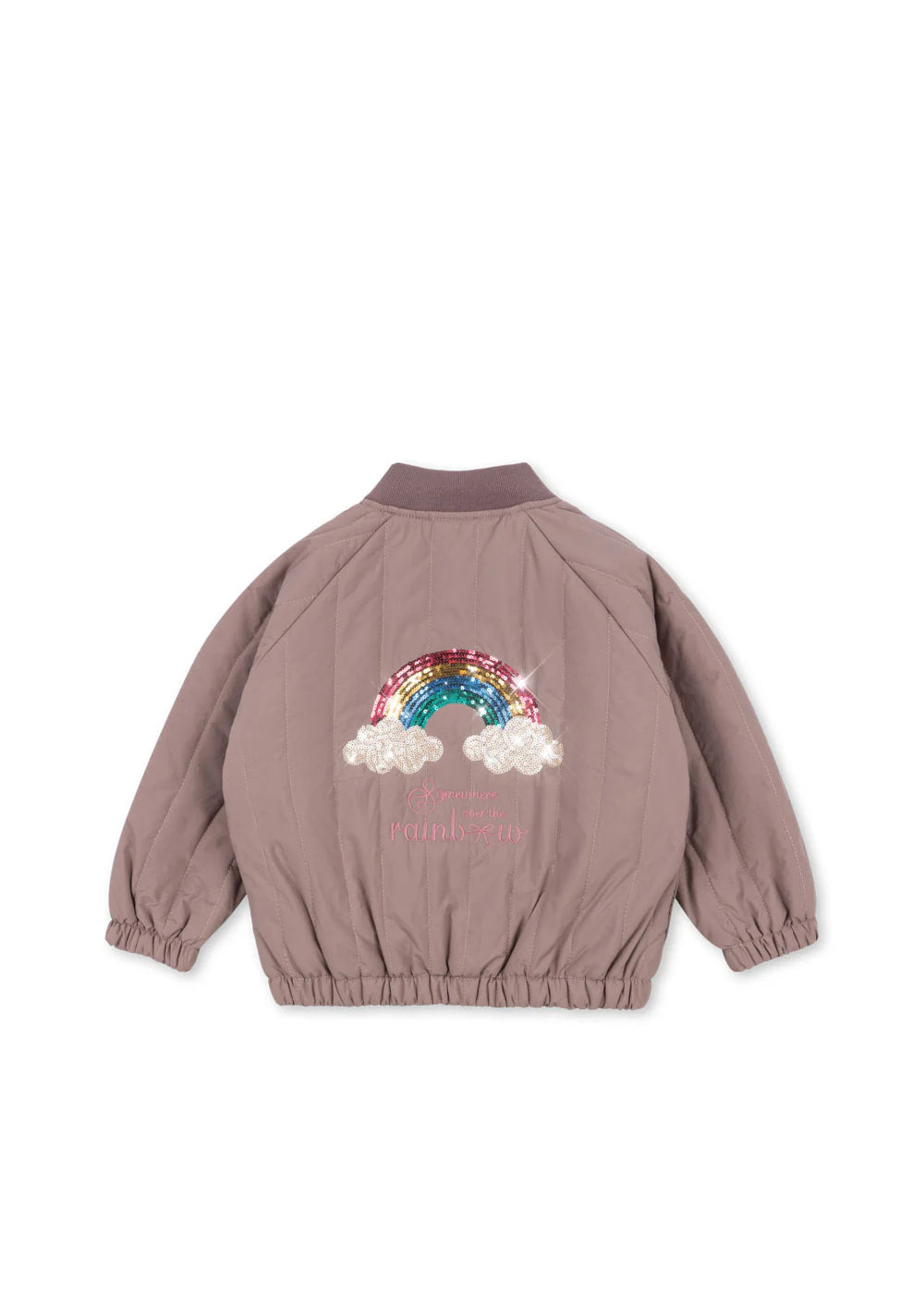 JUNO SEQUIN BOMBER JACKET - TWILIGHT MAUVE