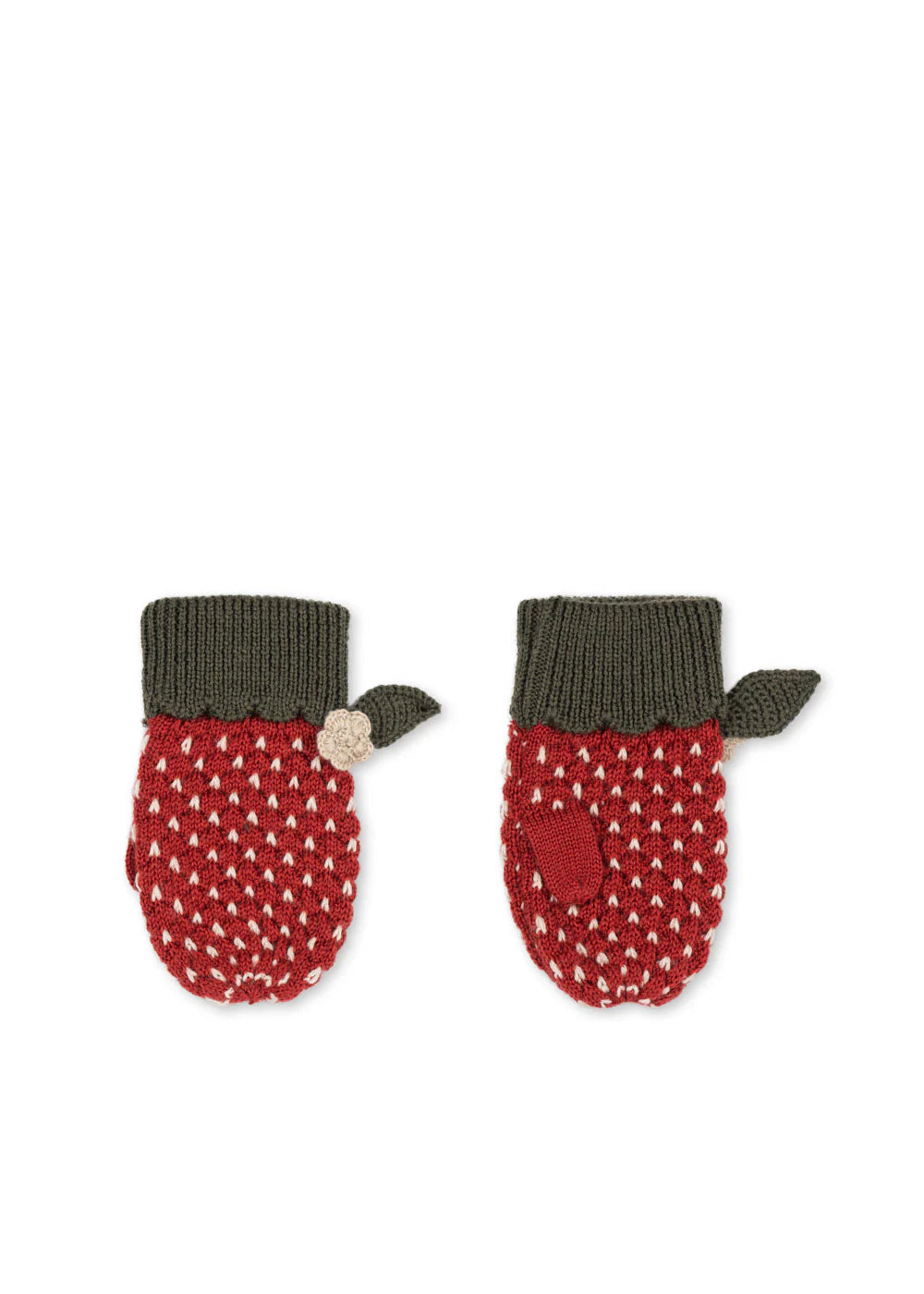 STRAWBERRY MITTENS - TRUE RED