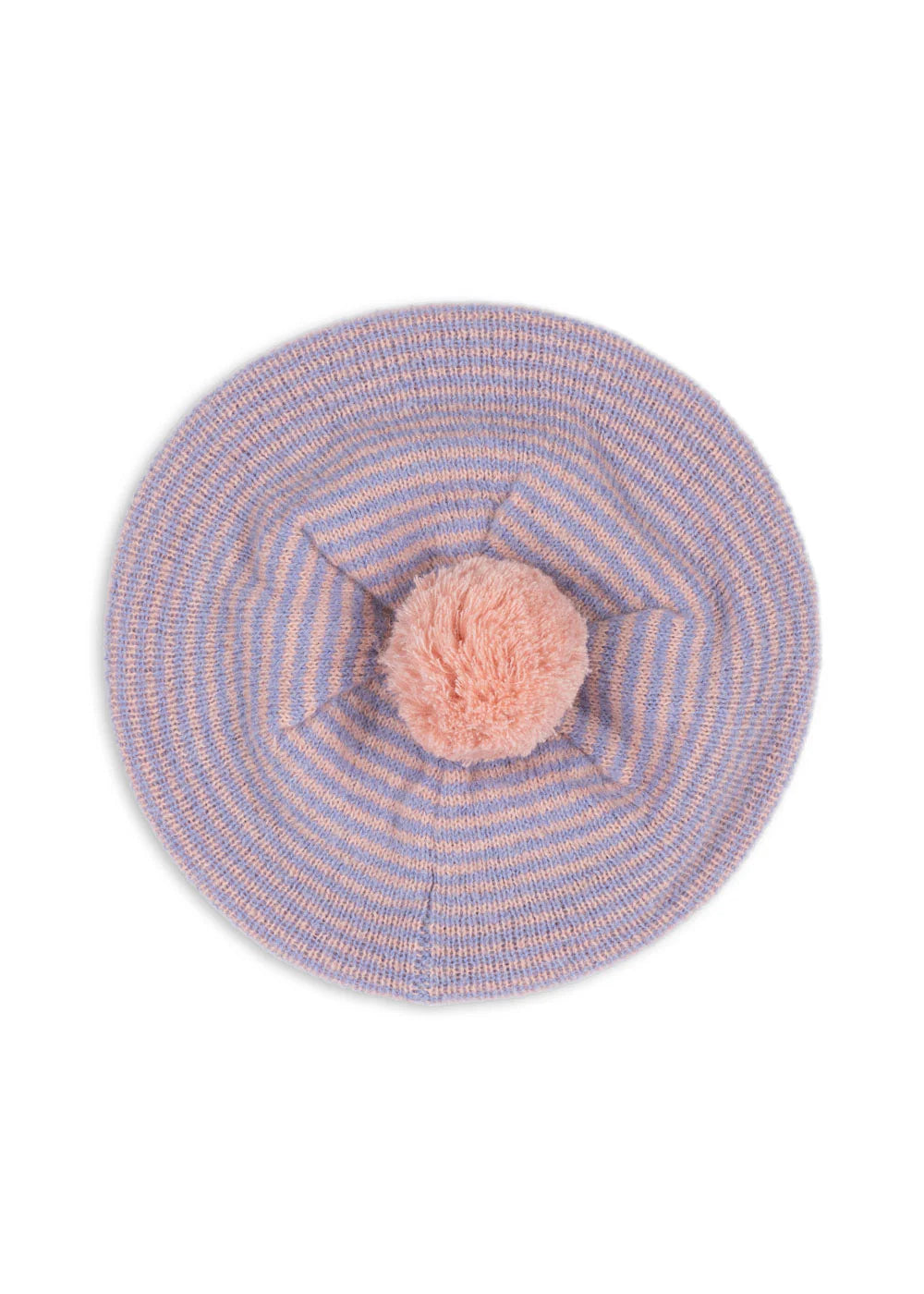 BERLE KNIT BERET - PURPLE/PINK DOLPHIN