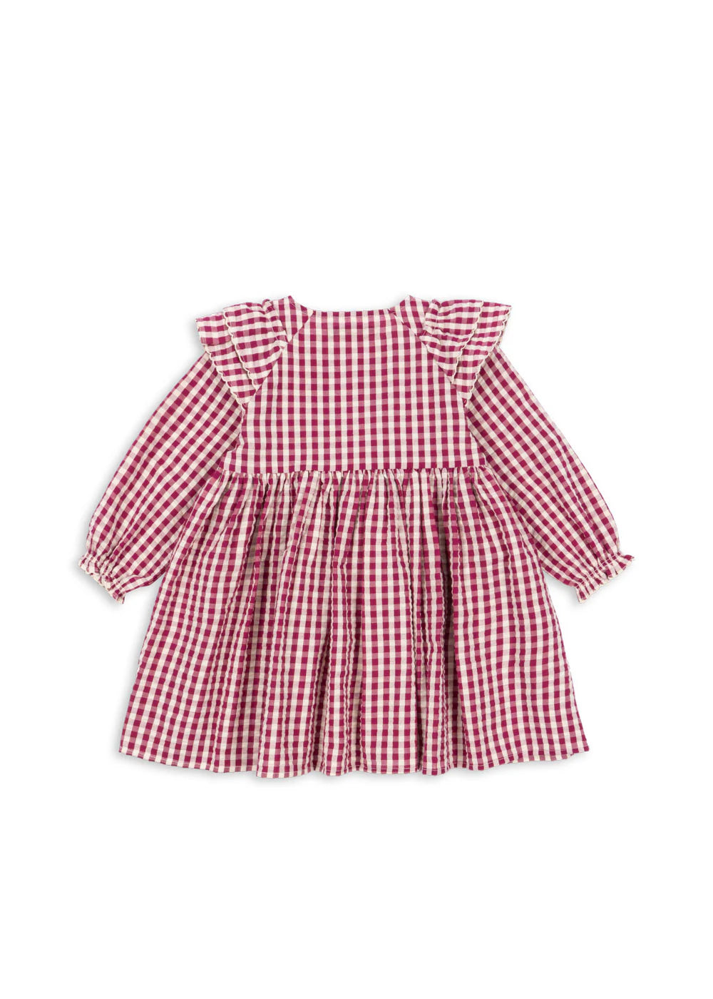 KIM SUKNELĖ – SANGRIA/BUTTER CHECK