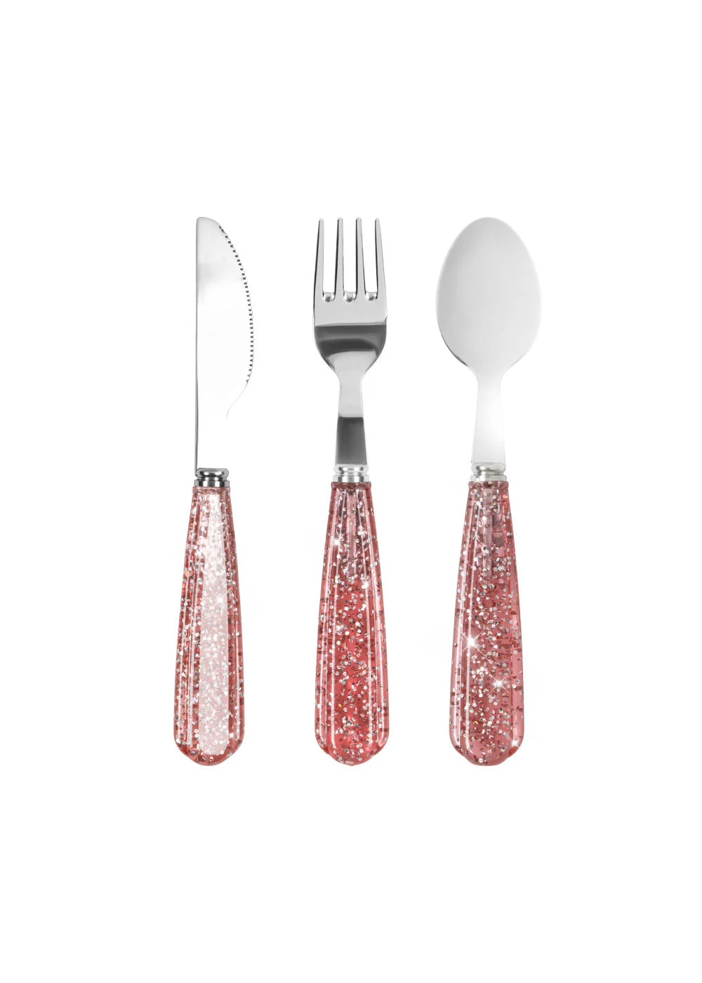SPARKLY CUTLERY - SPARKLING BLUSH