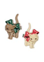 2 PACK KITTEN HAIR CLIP - BOW KITTY