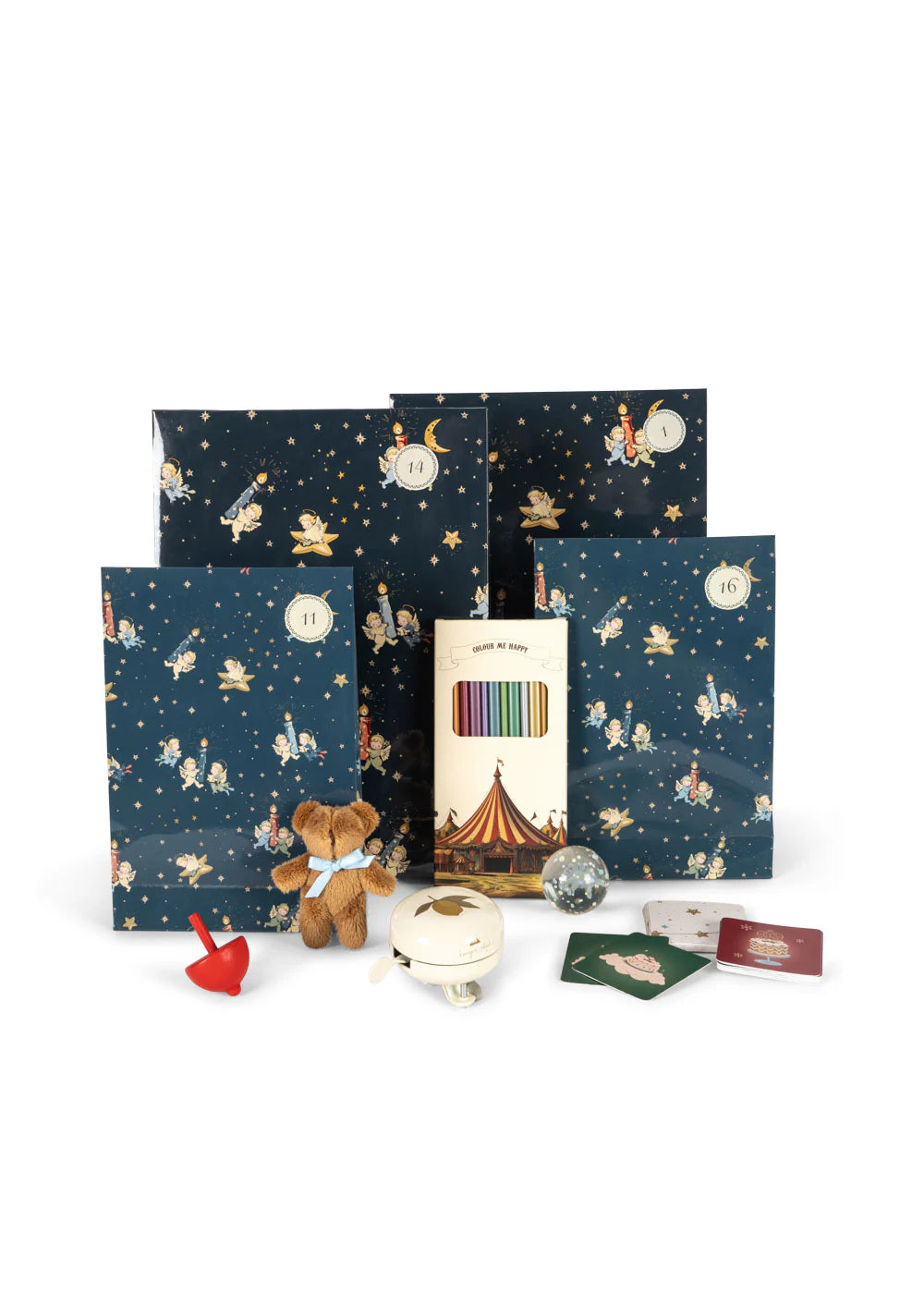 CHRISTMAS CALENDAR WITH 24 GIFTS - BLUE