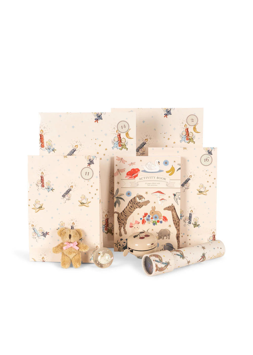 CHRISTMAS CALENDAR WITH 24 GIFTS - BEIGE