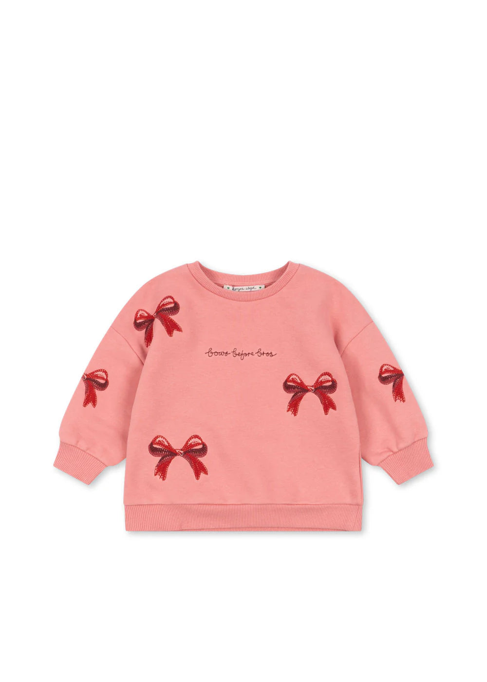 LOU BOW SWEAT SHIRT - STRAWBERRY ICE