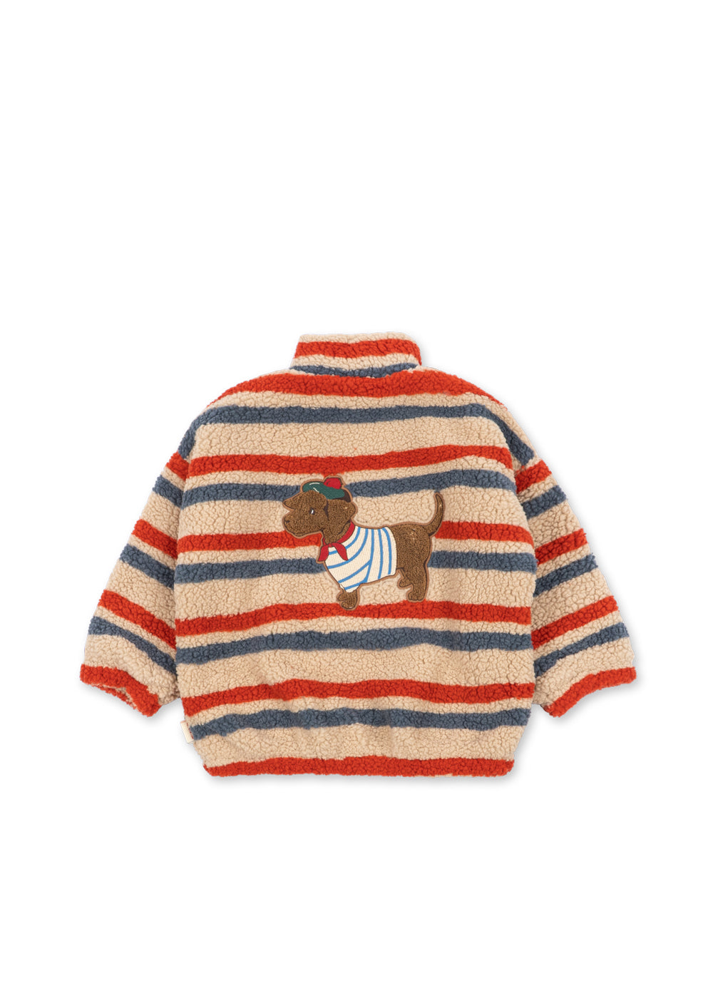 Jody Embroidery Teddy Jacket Tangerine Stripe