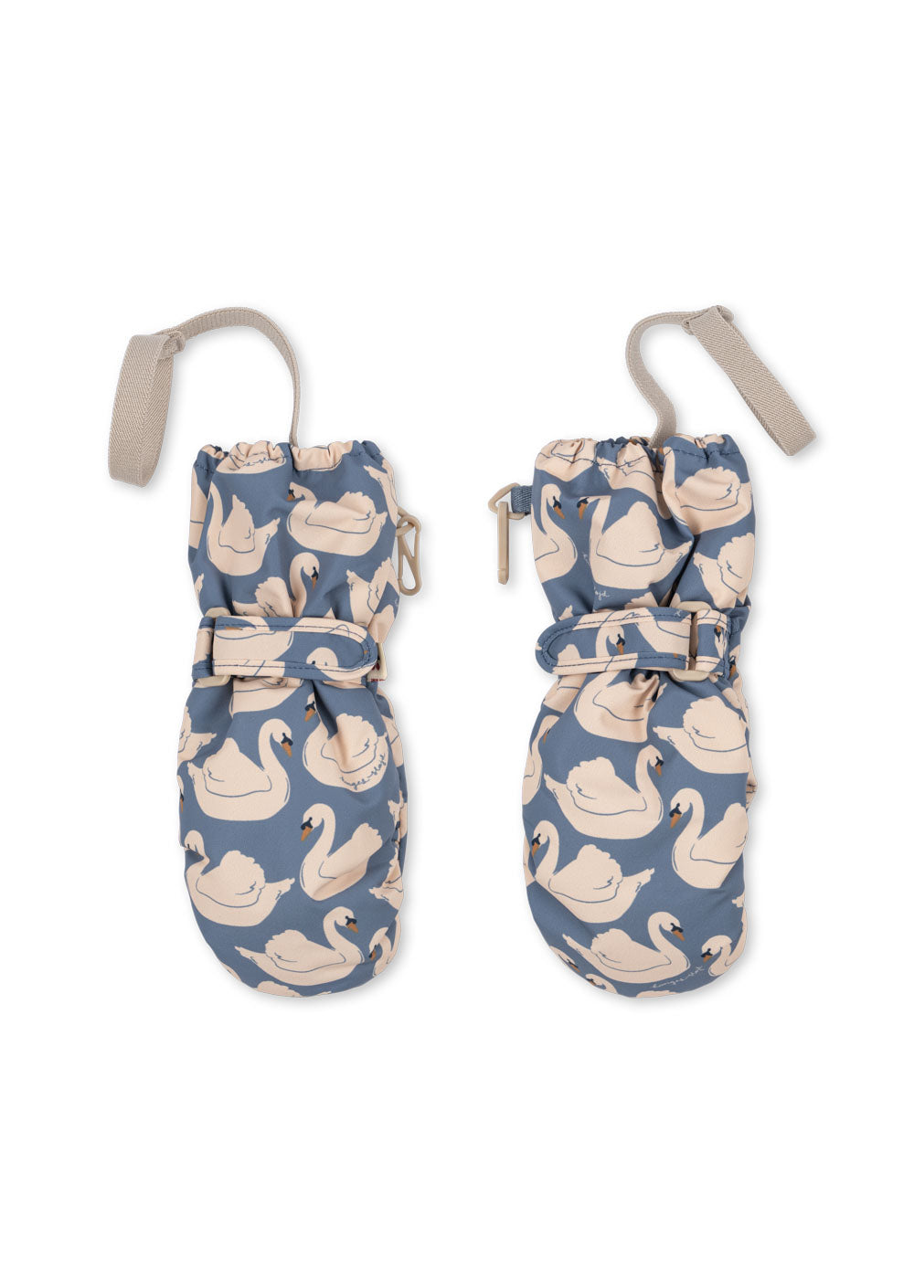 Nohr Snow Mittens Print Swan Small