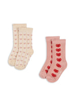 2 Pack Heart Jaquard Socks Heart Mix